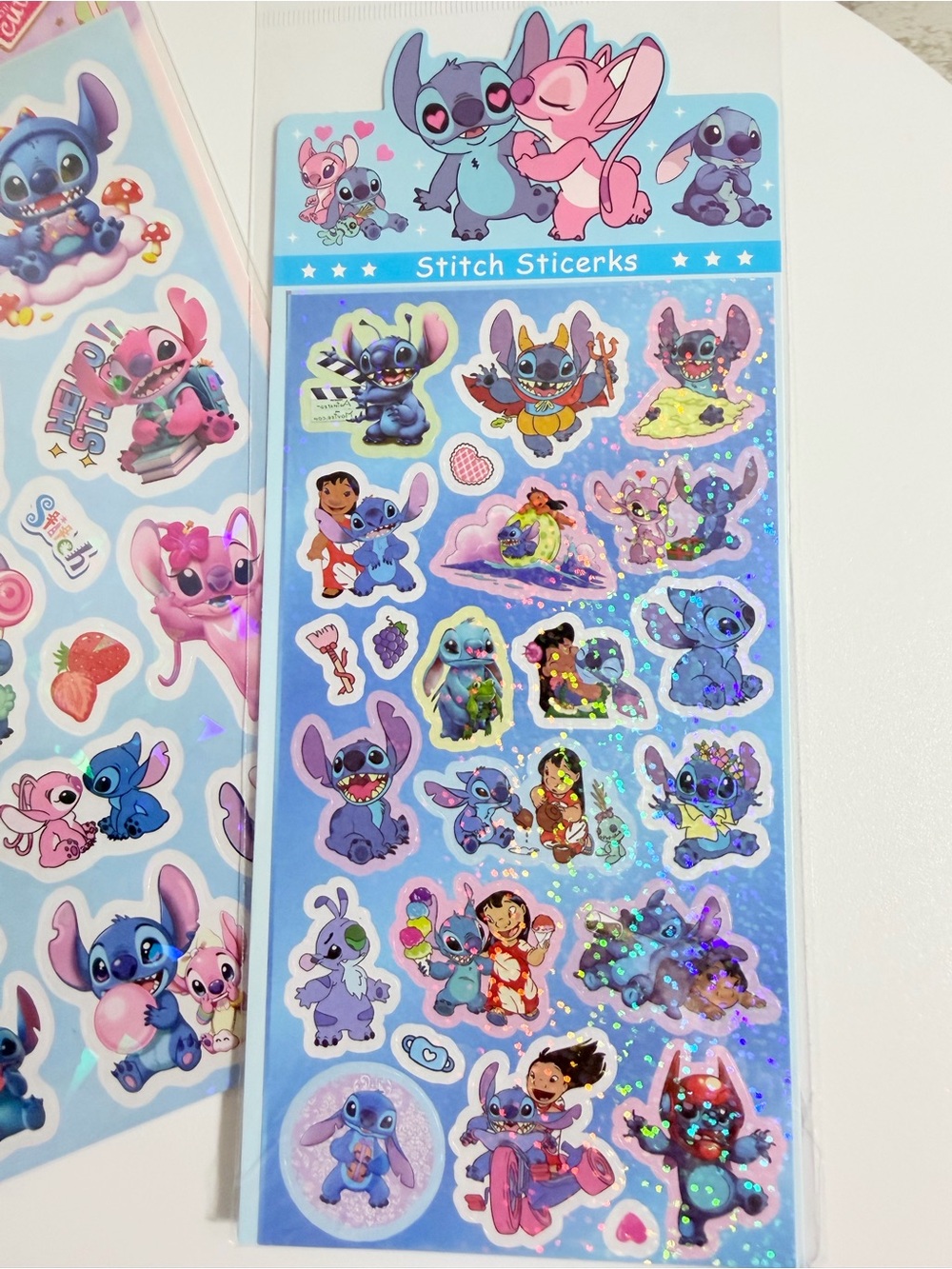 Disney Stitch Plush Bag & Stitch Bundle Sticker Packs & Highlighters — Gift Set - Picture 8 of 11